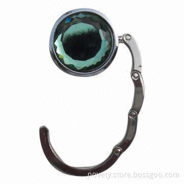 Crystal Bag Hanger, Customized Design/Logo Accepted, Diameter 45mm, 35mm
